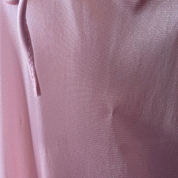 Vintage 70s Pink Nightgown with Sheer Floral Lace and Keyhole The Fashion Place - Picture 14 of 14